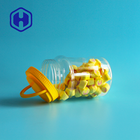 Bocaux à biscuits en plastique transparents de 900 ml (30 oz) à large ouverture, étanches, pour bonbons, snacks, chocolat - Qualité alimentaire sans BPA