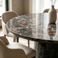 Panneaux muraux en pierre de granit gris-brun naturel pour intérieur et extérieur, marches d'escalier, seuils et rebords de fenêtre