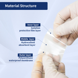 Rouleau d'hydrocolloïde 2 po x 16 pi pour soins des plaies - Pansements hydrocolloïdes découpables sur mesure avec adhésif - Essentiel pour trousse de premiers secours - Product Image 3