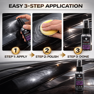 Removedor de arañazos para cristales de coche - Pulimento líquido transparente para reparar arañazos, remolinos y manchas de agua en parabrisas (50ml) para coches antiguos - Product Image 5