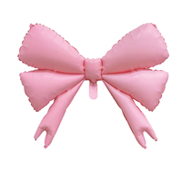 Nouveau Maka mat nœud papillon ballon noir rose couleur hélium feuille ballon pour anniversaire mariage saint valentin fête décoration