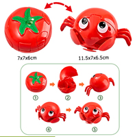 Jouet éducatif créatif transformable en forme d'animaux (tomate, maïs, crabe, perroquet) - Puzzle éducatif pour enfants