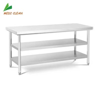 Table de travail commerciale en acier inoxydable pour restaurant cuisine base de table en inox industriel comme plate-forme de travail à vendre