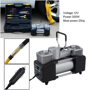 WZAUTO Bomba de Aire Portátil de Doble Cilindro 12V para Neumáticos de Alta Resistencia con Monitor 150PSI VTSG78 - Product Image 6