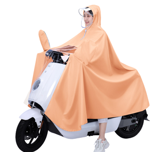 دائم في جميع الأحوال الجوية PVC دراجة شخص واحد المطر المعطف للماء للكبار المراهقين الأولاد-معدات السفر المشي لمسافات طويلة - Product Image 6