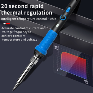 Fer à souder <span class=keywords><strong>orange</strong></span> 60W 220V Kit de fer à souder à température réglable Outil de soudage Pointe à souder Fil à souder Multimètre - Product Image 2