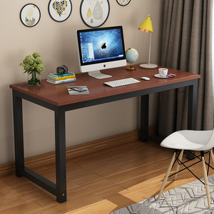 Computer Desk Simple Design Wood Top White <b>Frame</b> Study Office Workstation Home Use - Product Image 5