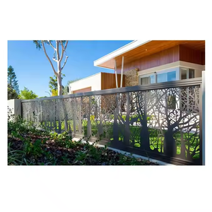 Pantalla Decorativa de Acero Corten para Exteriores, Diseño Art Deco Moderno y Personalizado - Product Image 1