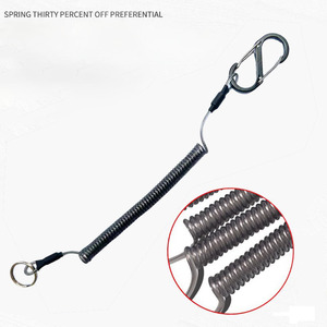 Lanière rétractable <span class=keywords><strong>automatique</strong></span> Protection de canne à pêche Contrôleur de poisson Lanière d'alpinisme Boucle de pêche <span class=keywords><strong>Moulinet</strong></span> élastique - Product Image 2