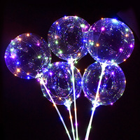 Ballon LED de haute qualité, jouet lumineux, bâton lumineux, boule transparente pour les décorations de Noël, de mariage, de la Saint-Valentin et de fêtes