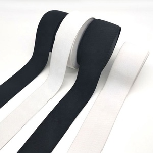 20mm dünnes schmales Knopfloch-Gummiband Schwarz Weiß gewebtes Gurtband Polyester gummi für Heim textilien Taschen Schuhe gestrickt - Product Image 6