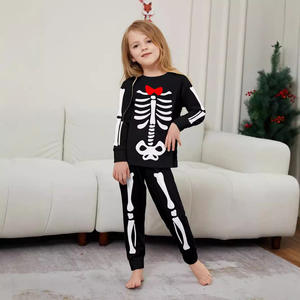 Conjunto de pijama de disfraz de Halloween para adultos, ropa de casa, de calavera europea <span class=keywords><strong>y</strong></span> americana, informal, para niños, bebé, truco de terror - Product Image 5