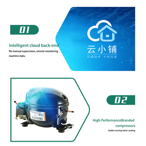 24/7 thông minh tự phục vụ rau tươi salad trái cây lạnh máy bán hàng tự động 32 \ "Màn hình cảm ứng xy Trục nâng SDK chức năng - Product Image 5