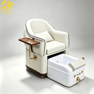 Sillón de <span class=keywords><strong>Pedicura</strong></span> de Lujo en Cuero PU sin Plomería, <span class=keywords><strong>con</strong></span> Bañera de <span class=keywords><strong>Hidromasaje</strong></span> <span class=keywords><strong>para</strong></span> Pies y Bomba de Drenaje <span class=keywords><strong>para</strong></span> Salón de Uñas - Product Image 4