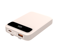 Chargeur de batterie Li polymère Portable LCD blocs d'alimentation numériques PD 20W charge rapide en gros câble intégré batterie externe 10000mAh