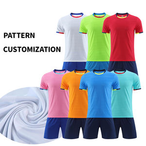 เสื้อสเวตเตอร์ฟุตบอลของผู้ชายเสื้อยืดแขนสั้นผ้าโพลีเอสเตอร์ระบายอากาศพิมพ์โลโก้เสื้อเปล่าชุดออกแบบได้ตามต้องการ - Product Image 4