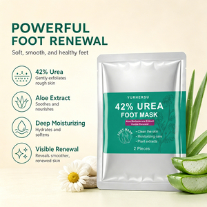 Maschera per Piedi all'Aloe Vera e Urea, Idratante ed Esfoliante, per Talloni Secchi e <span class=keywords><strong>Pelle</strong></span> Morta, Trattamento Quotidiano - Product Image 2