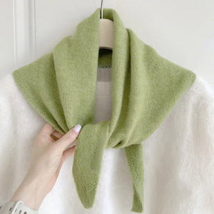 Multi Functional Popular Skin Friendly Triangular Scarf, <strong>Wool</strong> Knitted <strong>Shawl</strong> And Headscarf - Product Image 1