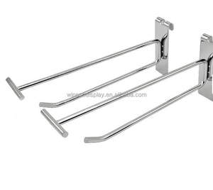 China Supplies Metal Steel Plastic Retail <b>Display</b> <b>Hooks</b> Cardboard Waterfall Slatwall Hanger From Metal Slatwall <b>Hook</b> Supplier - Product Image 5