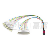 JFOPT monomode 24 cœurs G657 LSZH gaine extérieure câble de raccordement à fibres optiques MTP/PC-LC/UPC APC cavalier OM3 alimentation par JFOPT