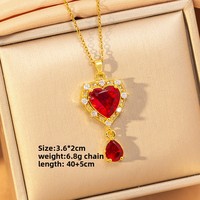 Kalung Sweater Bambu Elegan Serbaguna Fashion Kelas Atas Wanita Baru Mewah Ringan Berlapis Emas Paduan Tembaga Bertatahkan Zirkonia