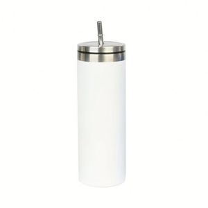 แก้วสแตนเลสแบบตรง ขนาด 20 ออนซ์ พร้อมฝาปิดแบบเกลียวและหลอดดูด - Product Image 5