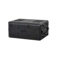 Flight case en plastique PE pour mixeur audio, rack d'enceintes, boîte à outils, espace 4U, boîte de rangement pour amplificateur et équipement de scène