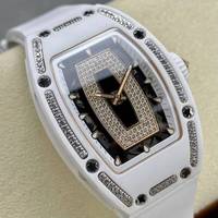 Montre mécanique pour homme, édition Billionaire Ticket RM07-01, cadran en onyx noir, lunette entièrement sertie de diamants, très demandée.