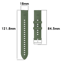 Tali Silikon Lembut 18Mm untuk Jam Tangan OPPO X2 X3 Mini OnePlus Watch 3 4 43Mm Pengganti Gelang Fleksibel
