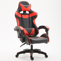 Chine prix d'usine réglable chaise de bureau à domicile en cuir Base en nylon ordinateur Gamer Racing chaise de jeu tournante avec repose-pieds