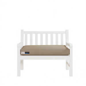 Coussin de banc de jardin en tissu Oxford taupe 43,3x19,7x2,8 cm, coussin d'extérieur rectangulaire, utilisable toute l'année - Product Image 1