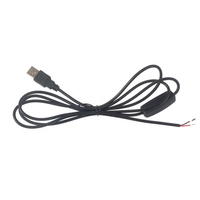 Cable de Carga USB 2.0 a USB Abierto con Interruptor Táctil de Encendido/Apagado