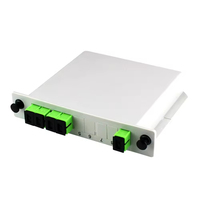 Splitter PLC Berkualitas Tinggi LGX Box 1x2/4/8/16/32 Konektor SC UPC/APC Fiber Optik