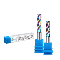 Jinchuan Haute Poli 3 Flûte 35 ° Helix Angle DLC Revêtement En Acier De Tungstène CNC Router Bit HRC65 Fraise OEM/ODM