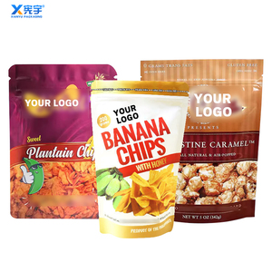 Bolsa Personalizada de Fondo Plano de Plástico Mylar Laminado de Grado Alimenticio para Snacks, <span class=keywords><strong>Palomitas</strong></span>, Frutos Secos y Galletas - Product Image 5