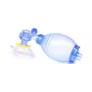 Masker oksigen katup Resuscitator genggam, pernapasan Manual BVM