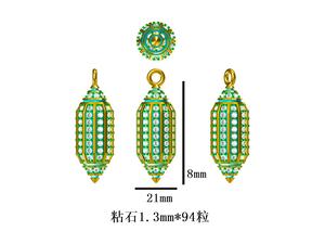 Quả tạ vàng thép không gỉ hình lục giác Gậy chuỗi dệt vòng đeo tay - Product Image 5