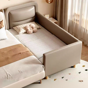 <span class=keywords><strong>Lit</strong></span> bébé moderne haut de gamme au design tendance, avec rebord élargi et <span class=keywords><strong>lit</strong></span> d'appoint avec barrière de sécurité pour chambre d'enfant - Vente chaude - Product Image 2