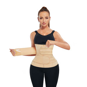 Gaines amincissantes <span class=keywords><strong>pris</strong></span> En Gros แบบมีซิปขึ้นที่รัดเอวเหล็กเข็มขัดคู่สำหรับผู้หญิง - Product Image 1