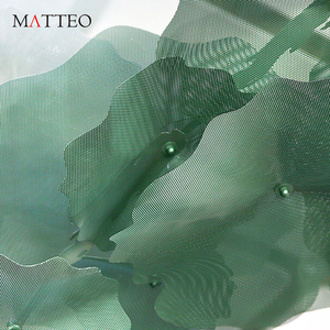 Personnalisation de style moderne <span class=keywords><strong>lustre</strong></span> LED suspendu au plafond <span class=keywords><strong>vert</strong></span> de luxe pour l'intérieur du musée d'art salle à manger en verre - Product Image 4