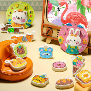 Kit de peinture magique en mousse 3D, marqueurs colorés avec stylo <span class=keywords><strong>aquarelle</strong></span> peinture gonflée toile éponge <span class=keywords><strong>dessin</strong></span> jouets pour enfants - Product Image 3