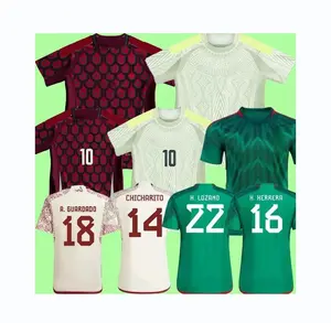 2024 Mexique CHICHARITO Maillots de Football Hommes H. LOZANO A. GUARDADO Home Away Training Wear Team Football Shirt Fans Joueur