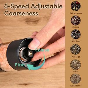 Nuevo Juego de Molinillos de Sal y Pimienta Eléctricos Recargables por USB, Ecológicos, de Madera, con Luz, Aptos para Lavavajillas - Product Image 5