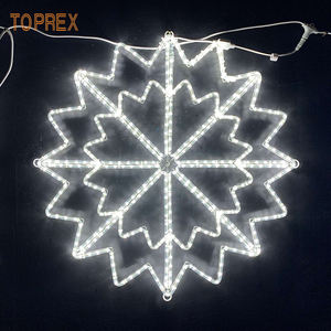 أضواء زخرفية على شكل ندف الثلج بتقنية LED ثنائية الأبعاد للاستخدام الخارجي، مقاومة للماء IP65، مناسبة للديكورات الداخلية والخارجية في عيد الميلاد - Product Image 3