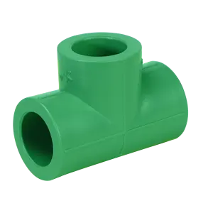 06 Groene Kleur Nieuw Type Ppr Sanitair Slang Fitting Plastic Water Pijp Montage PP-R Gelijk T-aansluitingen