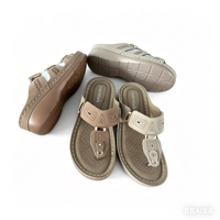 Sandales compensées ajustables pour femmes avec boucle, en PU, légères, respirantes, confortables, décontractées, toutes saisons, pour la vente en gros