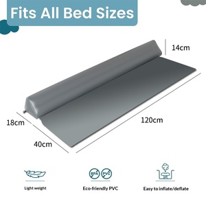 Barrière <span class=keywords><strong>de</strong></span> sécurité pour <span class=keywords><strong>lit</strong></span> bébé <span class=keywords><strong>de</strong></span> 120 cm, en PVC gonflable, non réglable, rembourrage doux - Product Image 3