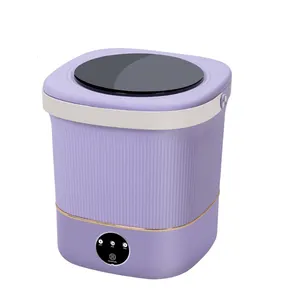 2024 new design best sell Electric Portable Folding Washer Machine with Spin Dry Foldable Mini Washing Machine