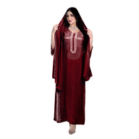 500195 moyen-orient musulman ethnique vêtements mode strass robe maison Robe