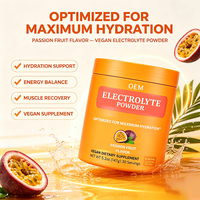 Vegan Elektrolytenpoeder Passievrucht Smaak Hydratatie Supplement 147g Elektrolyten Drank